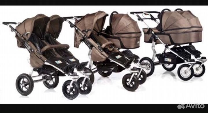 Коляска для двойни или погодок 2в1