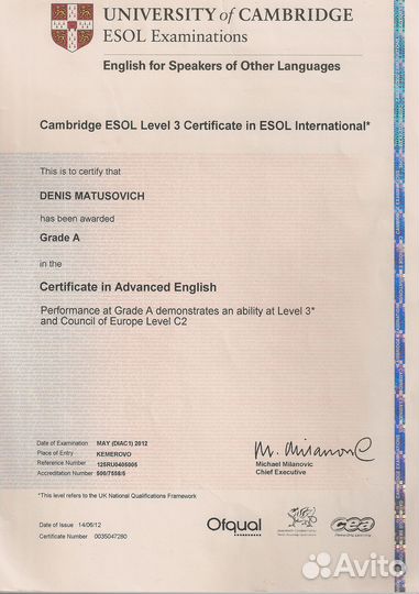 Переводчик, репетитор английского языка