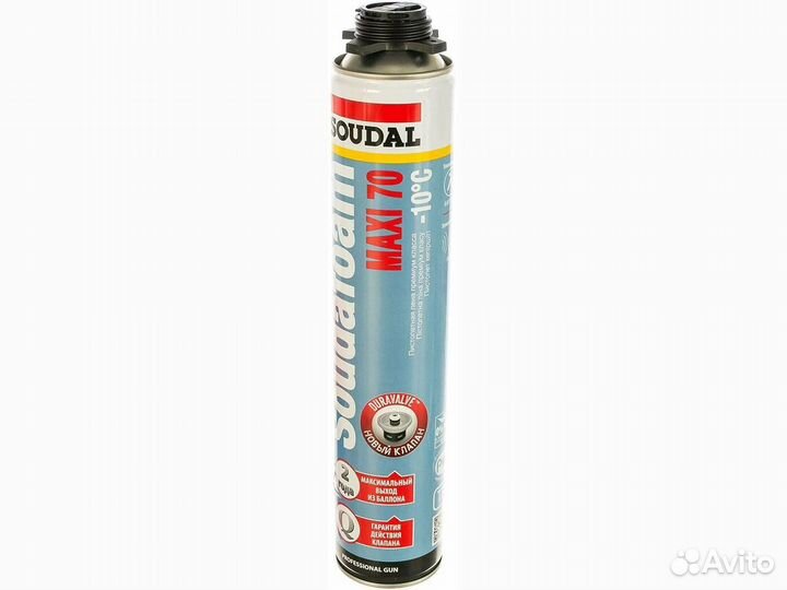 Пена пистолетная soudal maxi 70 870мл