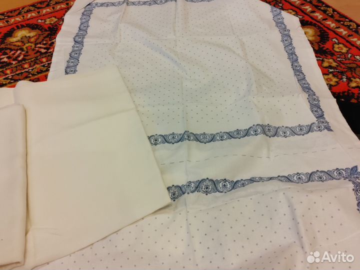 Рогожка белая