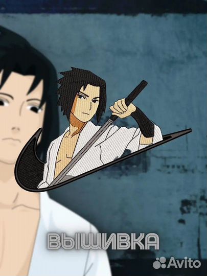 Хди с вышивкой Nike Аниме