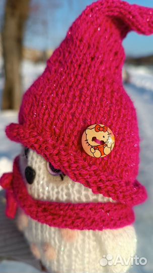 Игрушка вязаная сова ручной работы