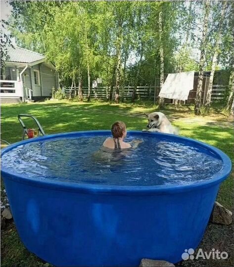 Большая купель бассейн для бани