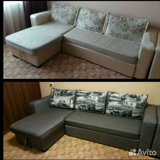 Перетяжка, ремонт и реставрация мягкой мебели