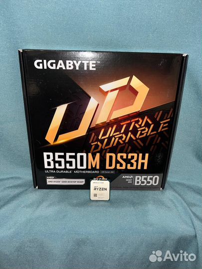 Комплект Ryzen 7 5700X + gigabyte B550M DS3H
