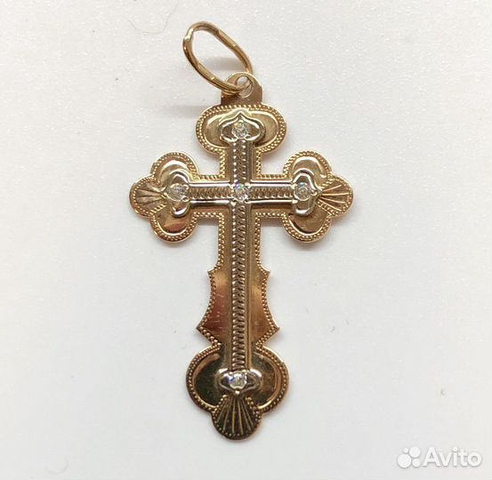 Золотой крест 585 пробы