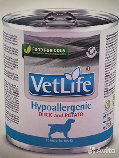 Влажный корм Farmina Vet Life Hypoallergenic