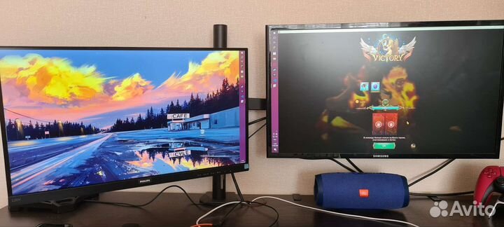 Два монитора 24 и 23 дюйма