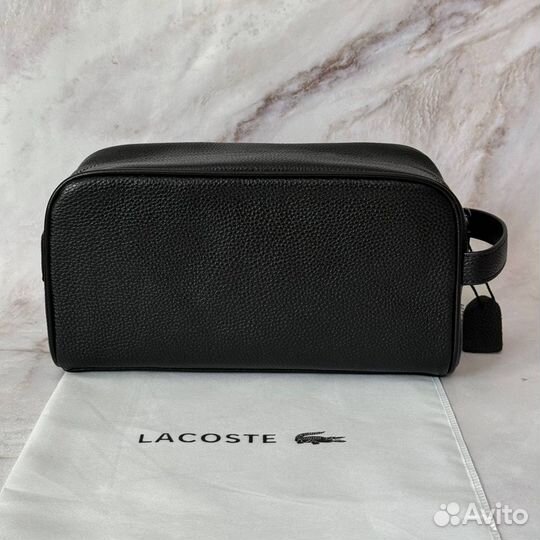 Косметичка мужская Lacoste черного цвета