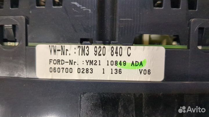 Щиток приборов Volkswagen Sharan, 2000