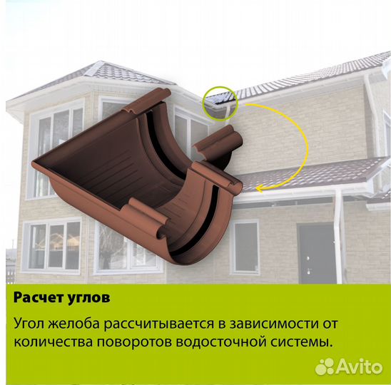 Угол желоба 90 Альта-Профиль 