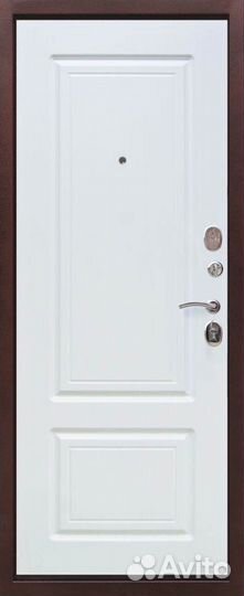 Дверь входная 9 см медный антик