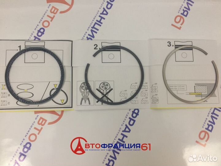 Кольца поршневые, 0810520000 renault clio 2;kangoo;megane