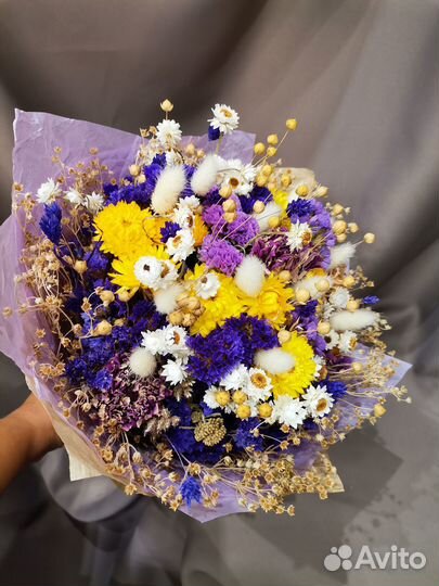 Букеты из сухоцветов, цветы