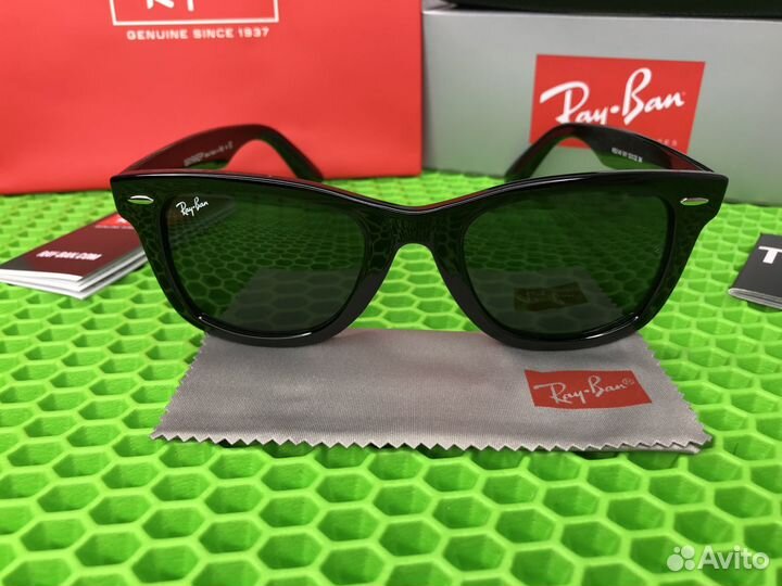 Очки ray ban wayfarer 2140 глянцевые