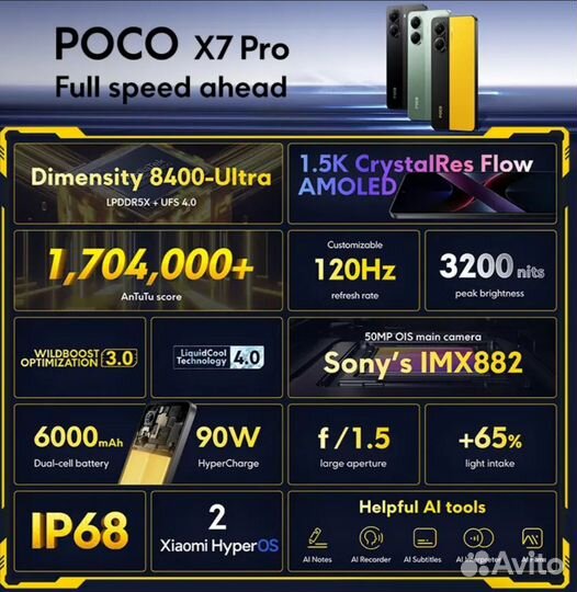 Xiaomi Poco X7 Pro, 8/256 ГБ
