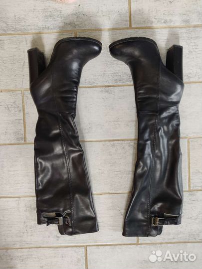 Сапоги высокие ботфорты, размер 35