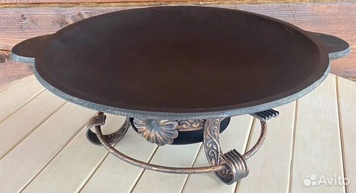 Садж чугунный 35 см с подставкой