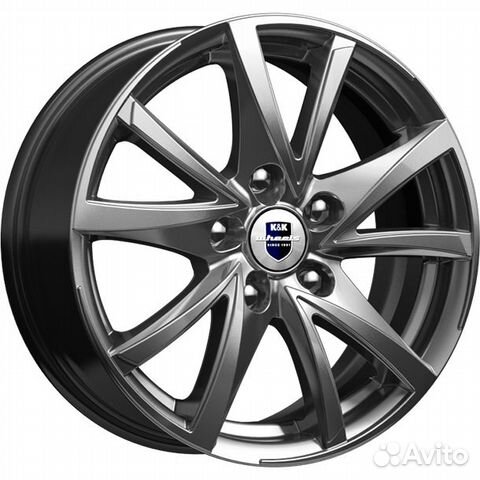 R15 4x100 6,5J ET46 D54,1 K&K Игуана (кс546) Дарк
