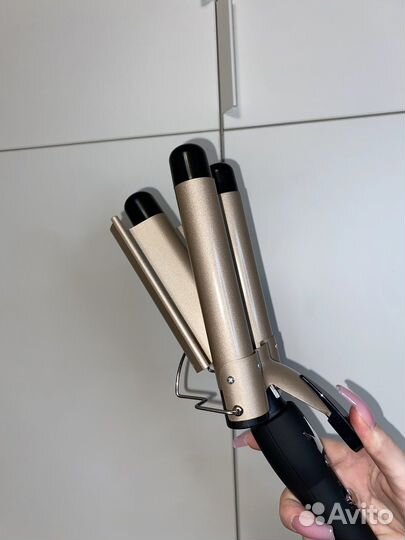 Плойка для завивки волос тройная
