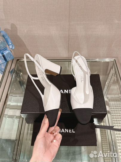 Туфли лодочки Chanel каблук 9.5 см premium