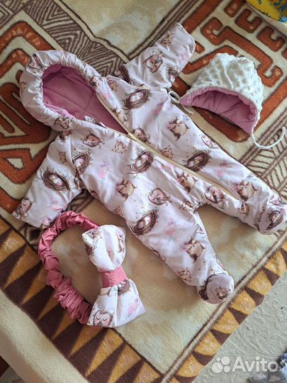 Конверт на выписку зимний для девочки