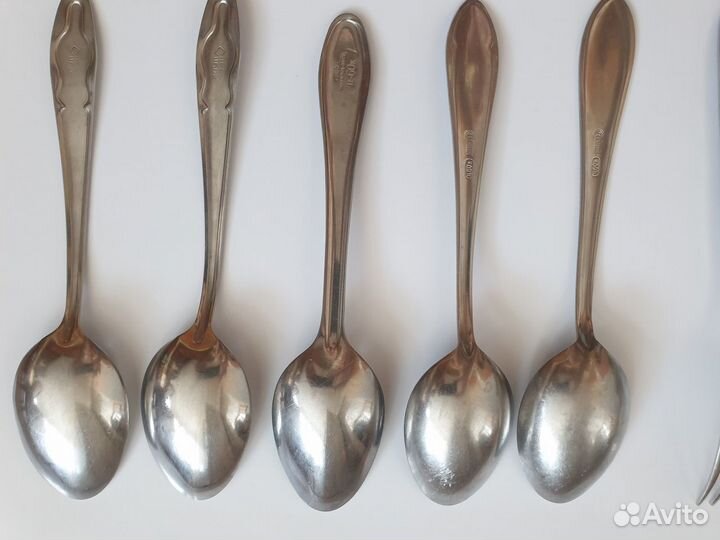 Ложки, вилки, приборы из нержавеющей стали СССР