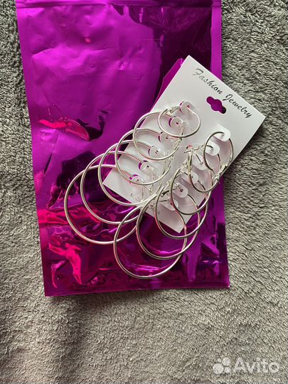 Серьги набор