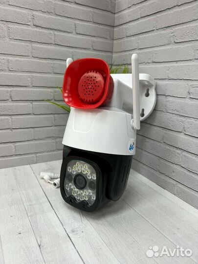 Уличная 4G камера с громкоговорителем