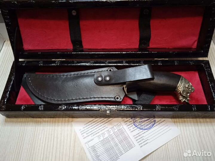 Нож охотничий кованая сталь