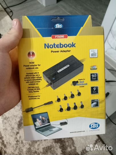 Зарядка для ноутбука универсальная из Англии