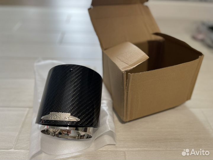 Насадка на выпускную трубу mini jcw карбон