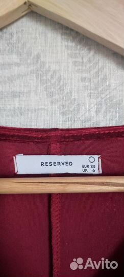 Бархатное платье нарядное reserved