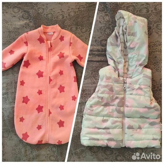 Вещи пакетом для девочки 74-86
