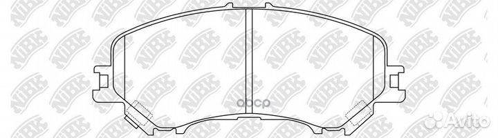 Колодки тормозные дисковые перед PN2804 NiBK