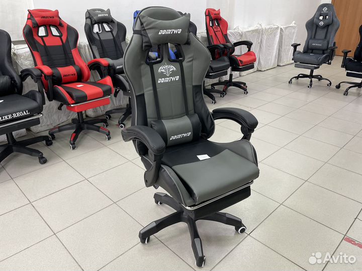 Игровое кресло компьютерное кресло 206f серый