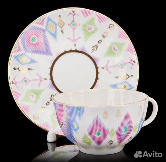 Сервиз чайный Перо павлина ифз