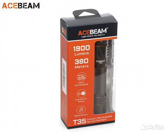 Тактический компактный фонарь Acebeam T35