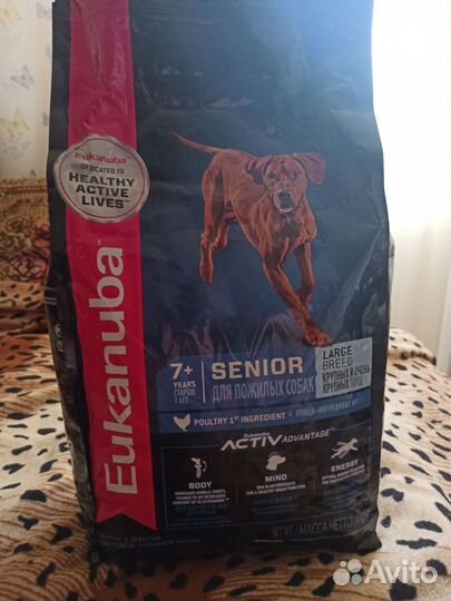 Сухой корм для собак крупных пород