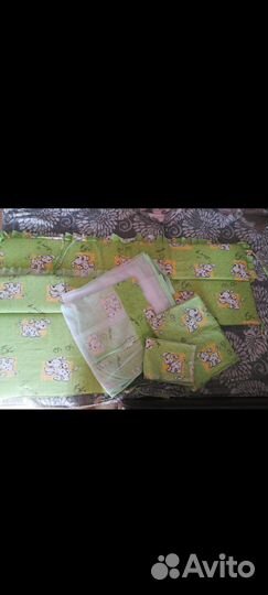 Бортики и балдахин в кроватку