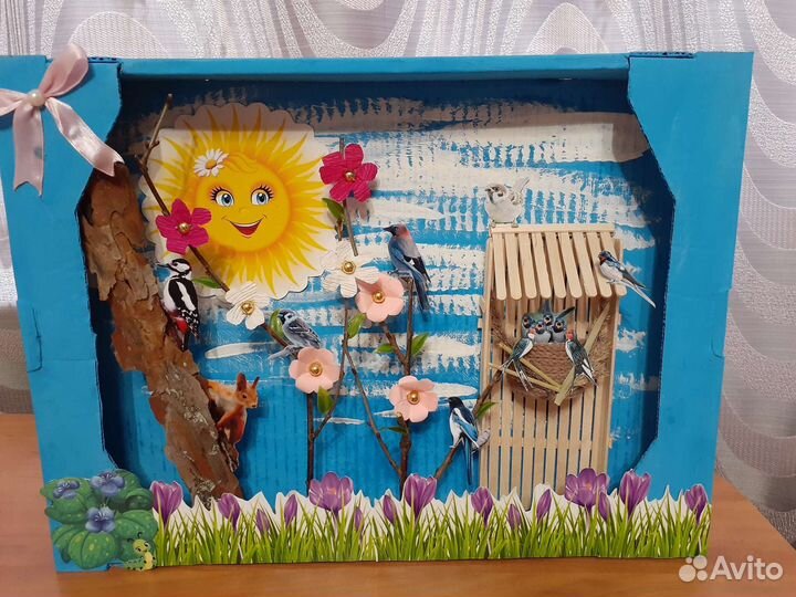 Весенняя поделка в садик или школу