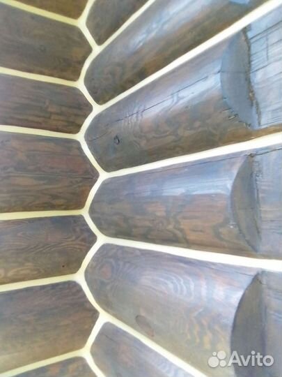 Тёплый шов шлифовка покраска деревянных домов