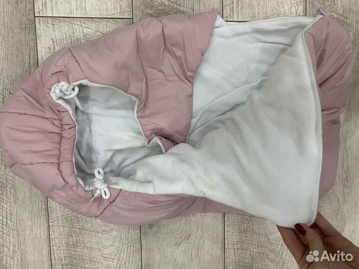 Детский зимний конверт на девочку