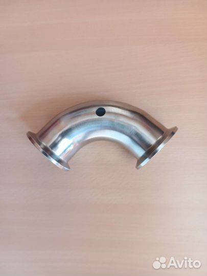 Отвод 90 гр. с отверстием под ниппель термометра