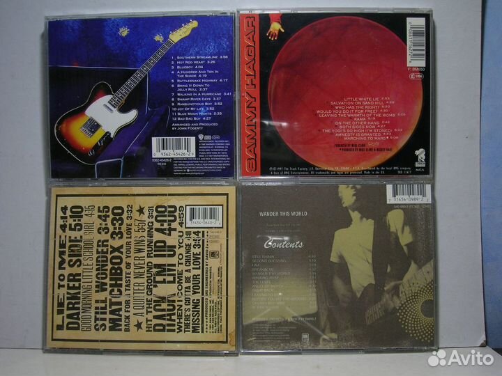 CD оригиналы John Fogerty, Jonny Lang, Sammy Hagar