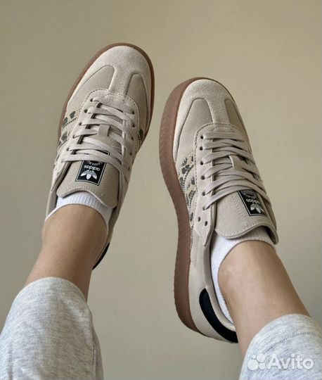 Adidas Sambae Leopard Off White