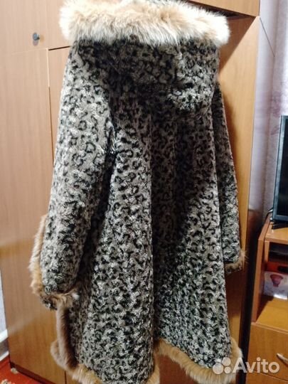 Шуба искуственый мех под каракули 48-50р