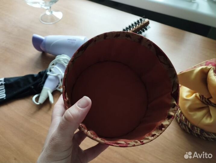 Текстильная шкатулка ручной работы