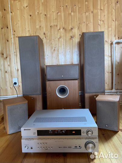 Комплект акустики audio pro basiq+Ресивер Pioneer