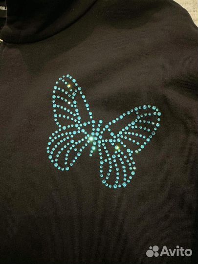 Зип худи Haliky Swarovski Butterflies Hoodie